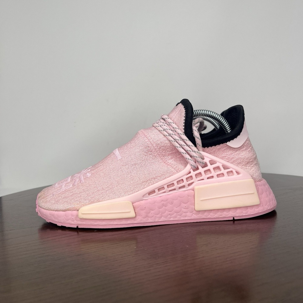 Adidas NMD Hu Pharrell Shoes Men's 4.5 Pink Athletic Training Sneaker GY0088‎